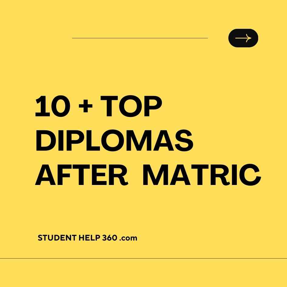 Top Diplomas after matric in paksitan 