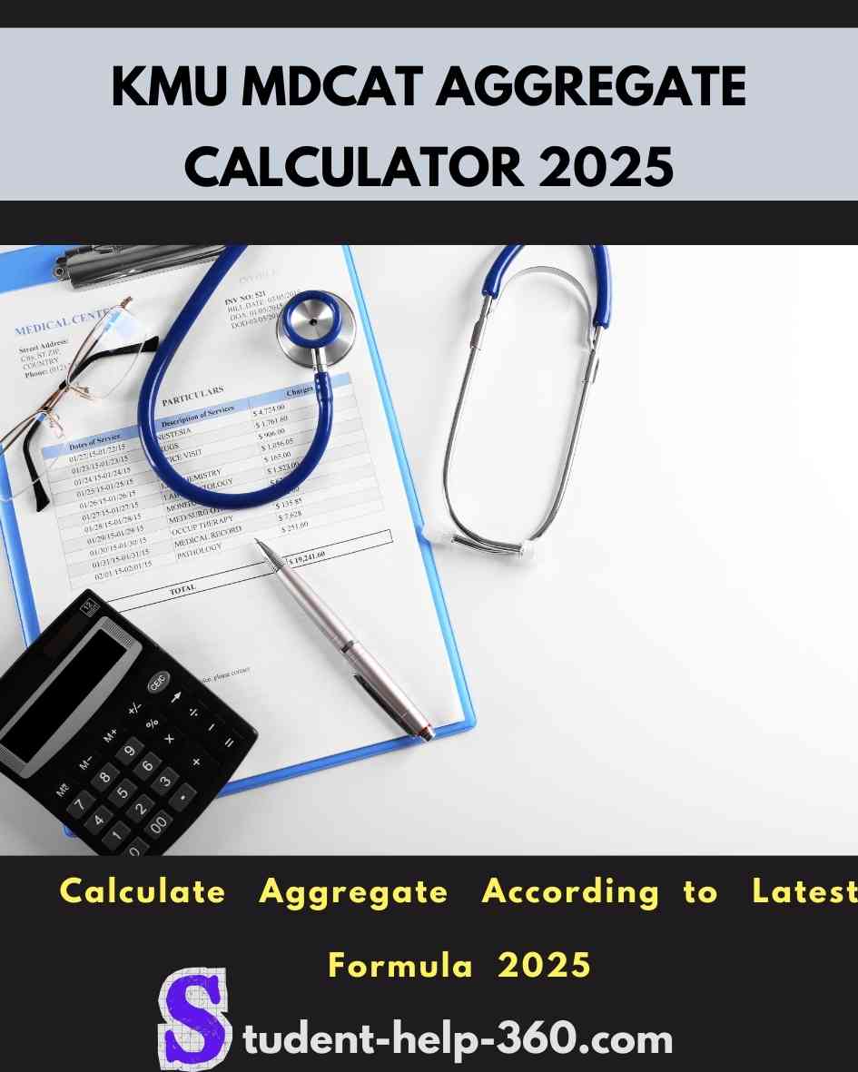 KMU MDCAT AGGREGATE CALCULATOR-