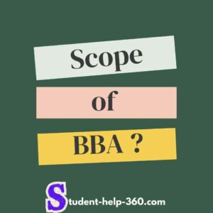 Scope of bba